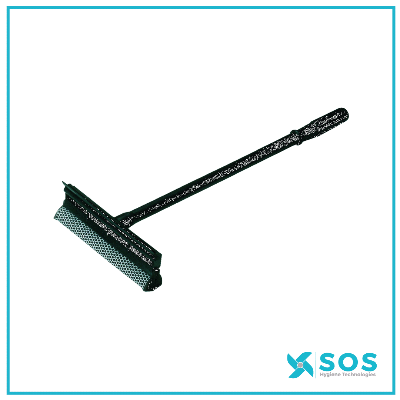 VIKAN  473752  Windscreen Scraper with Sponge, 545mm, Black