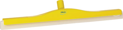 Vikan 77643 Revolving Neck Floor squeegee w/Replacement Cassette, 600mm Yellow