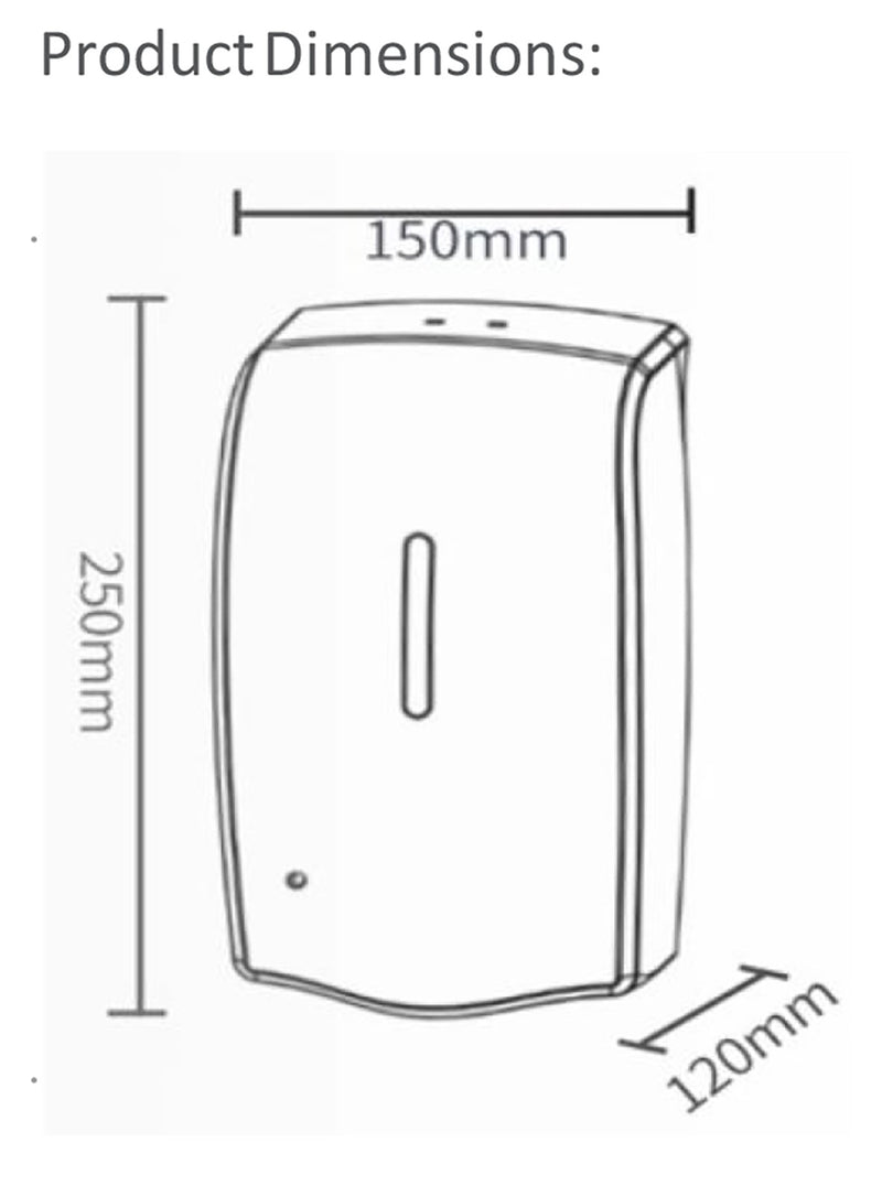 SOS Automatic Gel Hand Sanitiser Dispenser 1L Refill