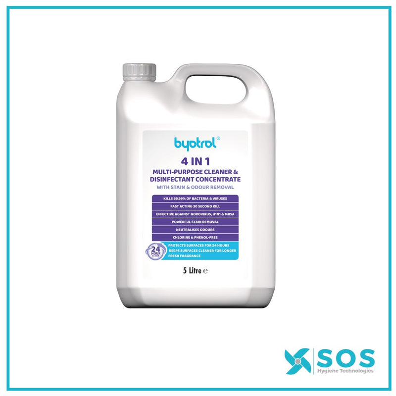 BYOTROL 4-1 Multi-Purpose Surface Cleaner and Disinfectant 5L (Qty 2)