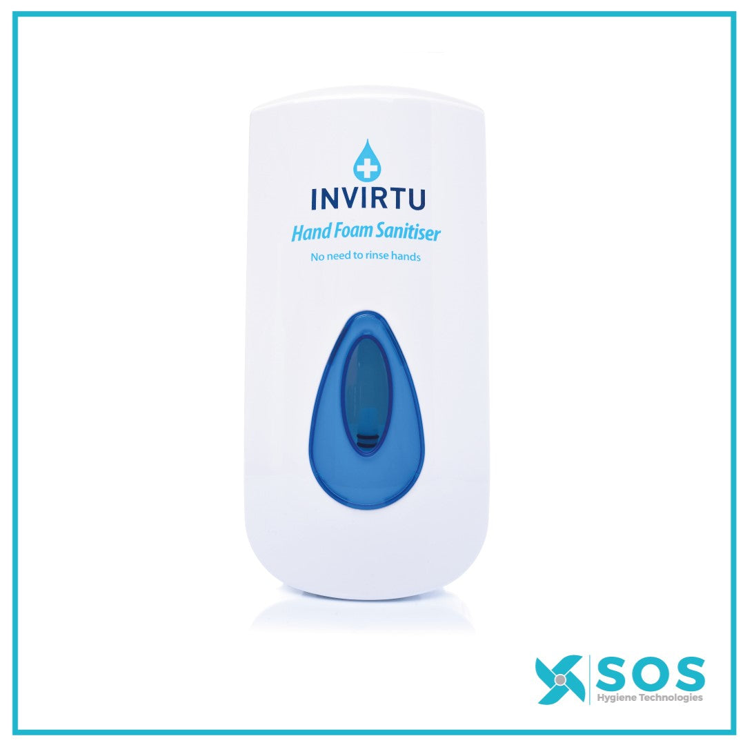 INVIRTU Hand Foam Sanitiser Reservoir Dispenser 900ml Refill