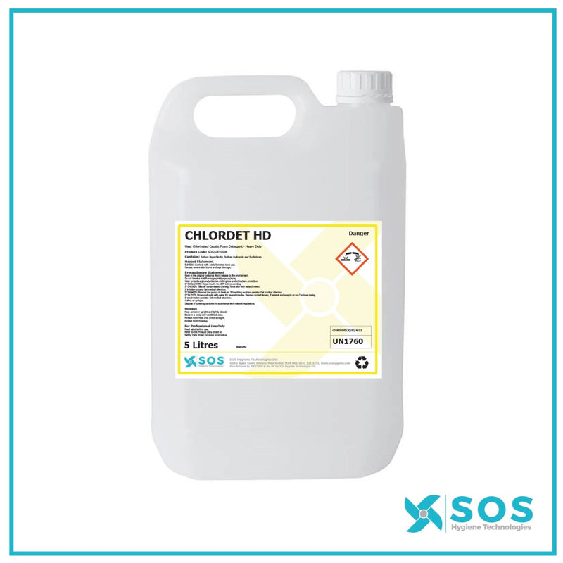 CHLORDET HD Chlorinated Caustic Detergent 20L for food and beverage