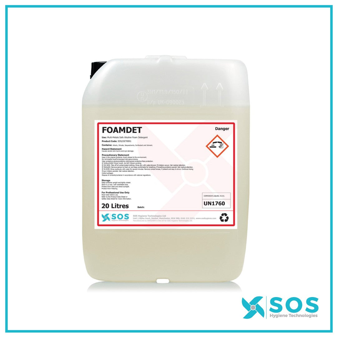 FOAMDET Multi-Metal Safe Detergent 20L for food and beverage