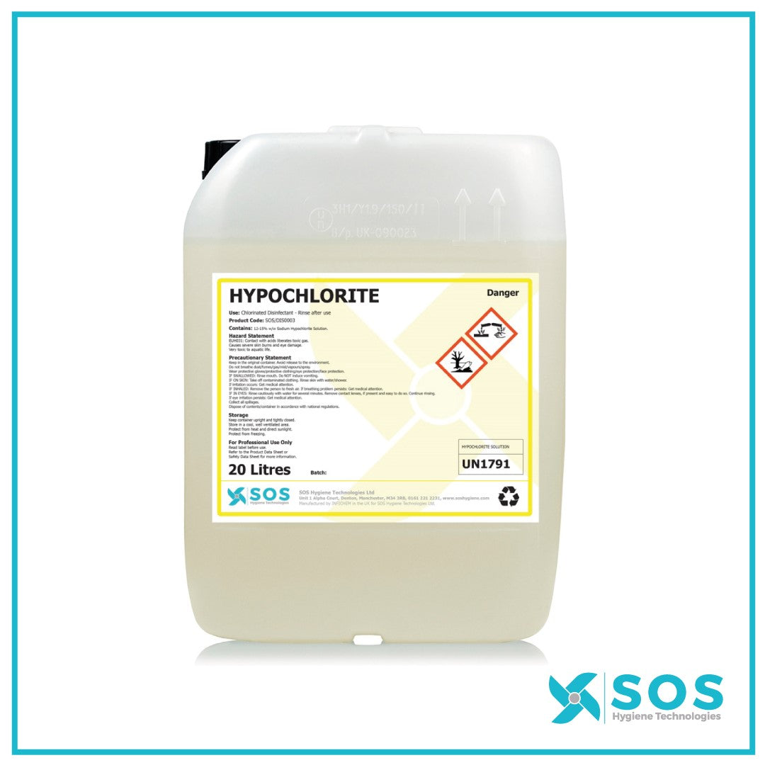 HYPOCHLORITE Disinfectant 20L drum