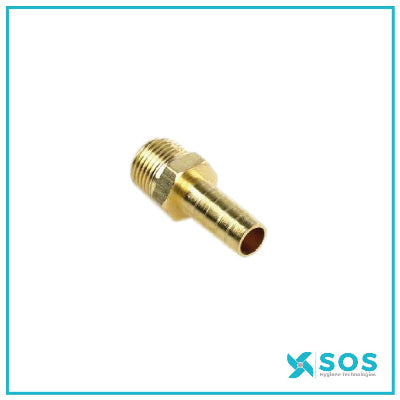 1/2"BSPT x 1/2" StSt Hosetail