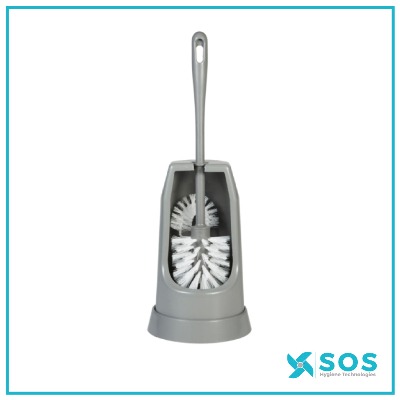 Vikan - 5056 - Toilet Brush W/Rim, 400mm, Medium, Grey