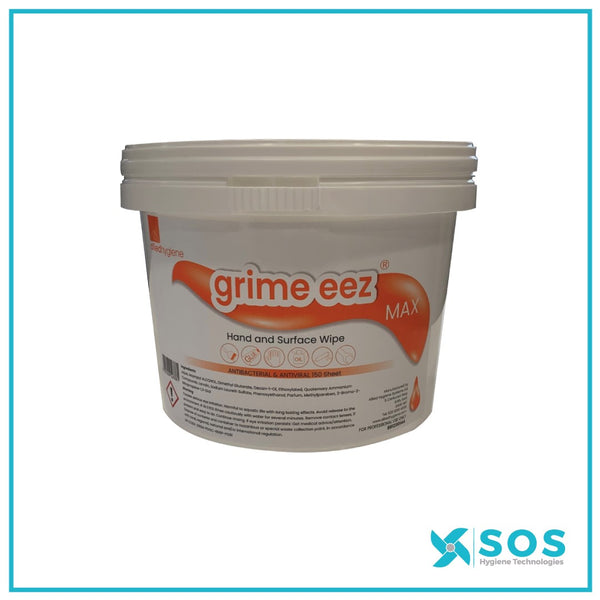 Allied Grime-eez Max Wipes - 150 wipes - SOS Hygiene