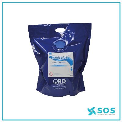 Allied - Quick Release Dispenser Blue Quattro Wipes, (No Alcohol)