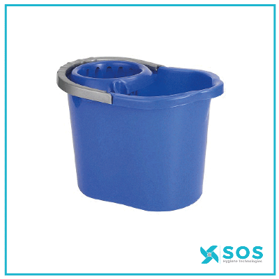 Vikan - MS36 - Plastic Mop Bucket c/w Stainer - 12L