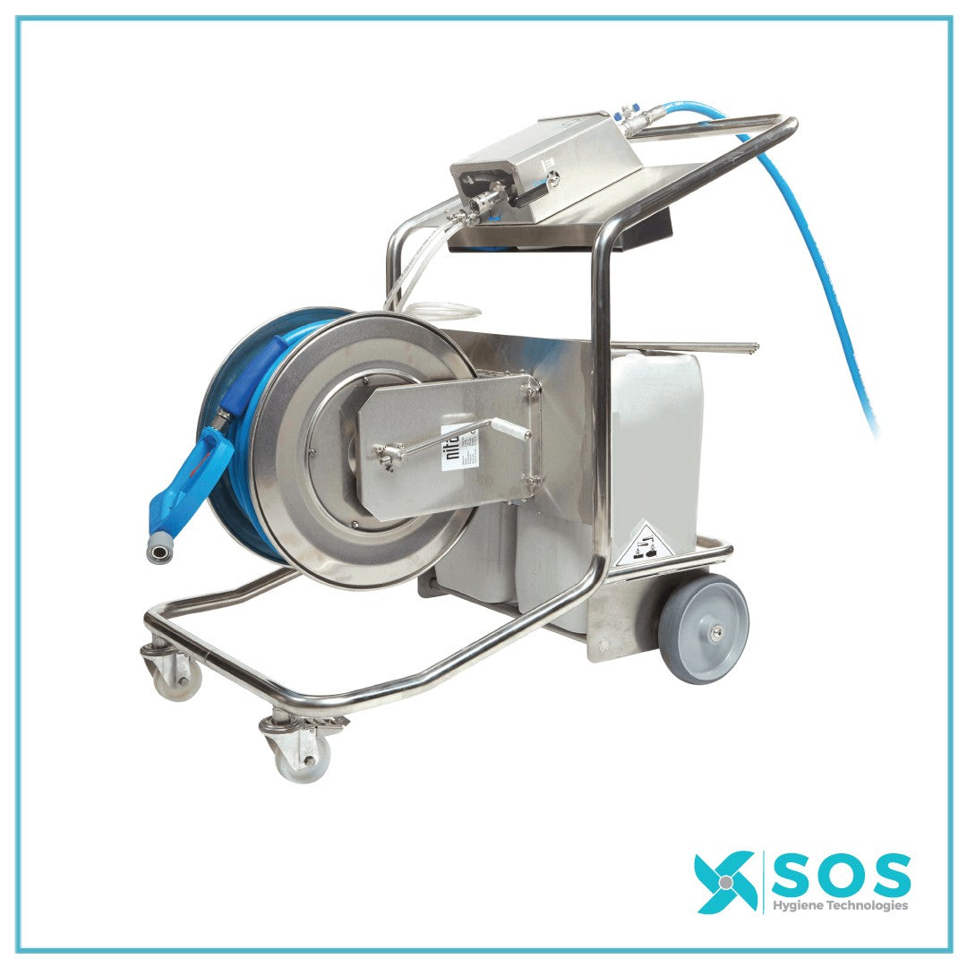 NITA Q2 MOBILE HOSE REEL CHEMCIAL TROLLEY