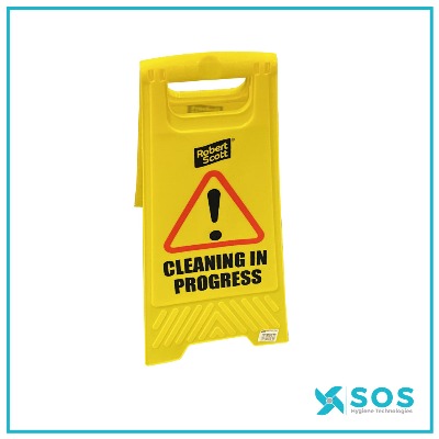 Vikan SS01 Yellow Safety Sign – “Cleaning in Progress” - SOS Hygiene