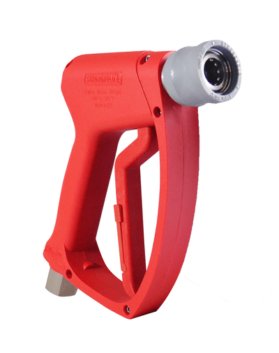 Stronghold 450 wash gun with QUICK RELEASE outlet in RED