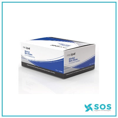 Medipal - Chlorhexidine & Alcohol skin wipes – single sachets x 200