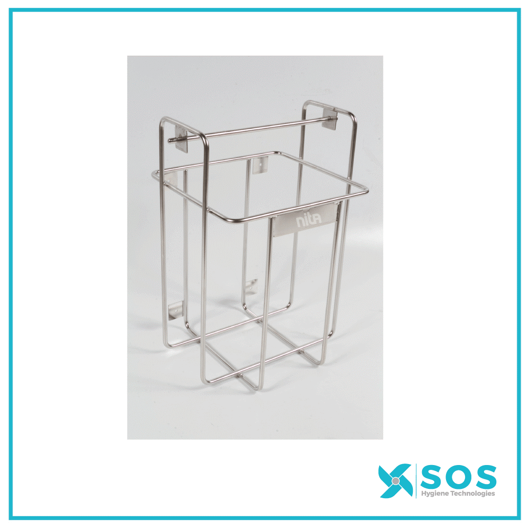 NITA Stainless Steel Lockable Wall Rack - Available in Single or Double