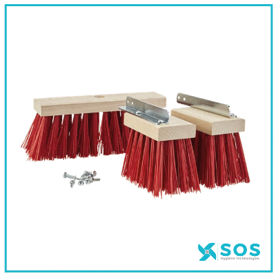 Vikan - 0811 - Replacement brushes f/boot cleaner, 0810, 320, mm, Hard, Wood