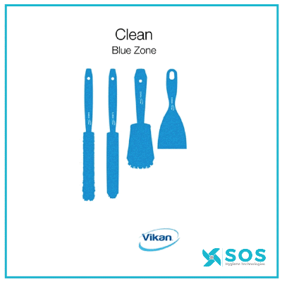 Vikan - 1101 - Shadow Board, Wall Mounted excl. spacers, White background/coloured shadows, H600mm x W300mm