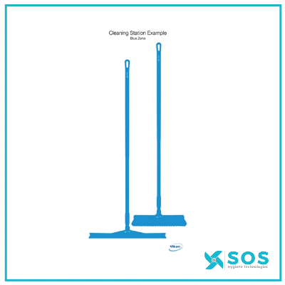 Vikan - 1104 - Shadow Board, Wall Mounted excl. spacers, White background/coloured shadows, H1700mm x W750mm