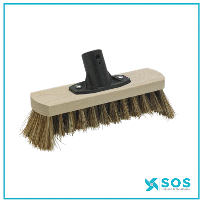 Vikan - 116000 - Deck Scrub, 250 mm, Medium, Wood