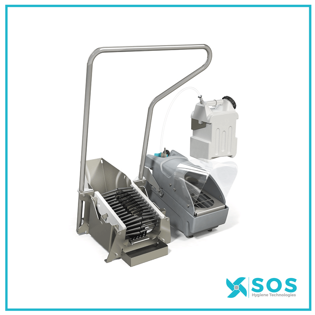 DEMA SS2.MBS FOOTWEAR SANITISER W/HANDLE & BOOT SCRUBBER