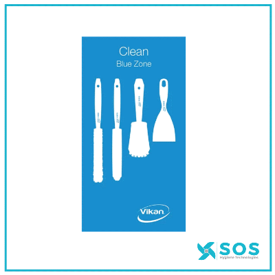 Vikan - 2101 - Shadow Board, Wall Mounted excl. spacers, Coloured background/white shadows, H600mm x W300mm