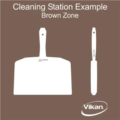 Vikan - 2110 - Shadow Board, Wall Mounted excl. spacers, Coloured background/white shadows, H600mm x W600mm