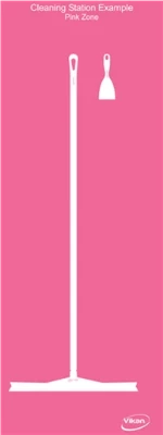 Vikan - 2111 - Shadow Board, Wall Mounted excl. spacers, Coloured background/white shadows, H2000mm x W750mm