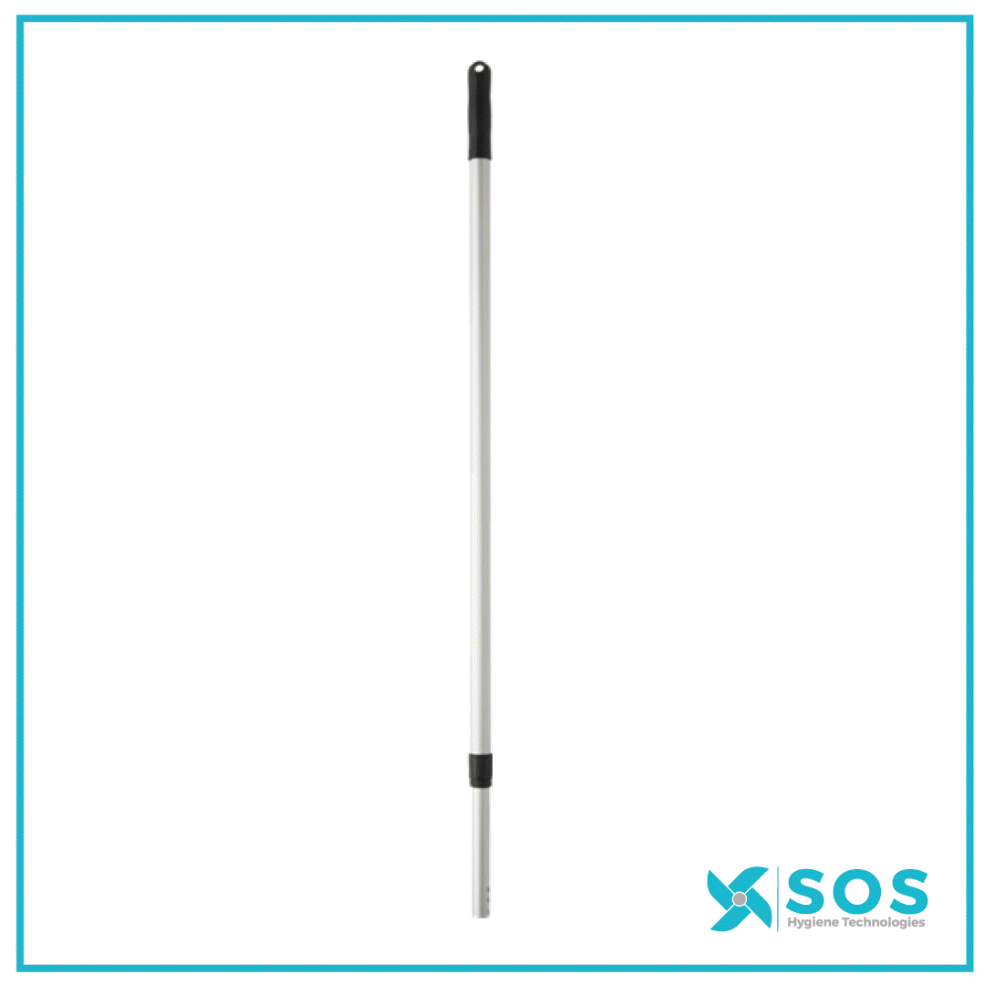 Vikan - 290100 - Aluminium Telescopic Handle Click, 990 - 1830mm, Ø26mm, Black