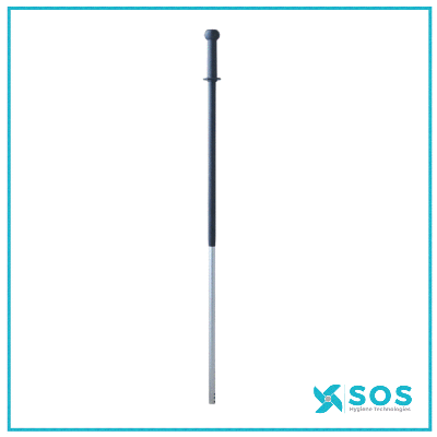 Vikan - 295218 - Ergonomic Aluminium Handle, Ø29mm, 1375mm, Grey