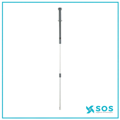 Vikan - 295610 - Short Telescopic Handle, 575 - 1390mm, Ø29mm, Grey
