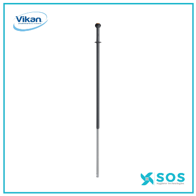 Vikan - 296218 - Aluminium Top-Adjustable Handle with click fit, 1235-1770mm, Ø29mm