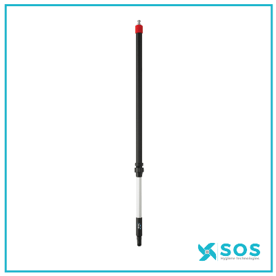 VIKAN - 297152Q - Aluminium Telescopic Handle W/Fed w/Q Coupling, 1060 - 1600mm, Ø32mm, Black