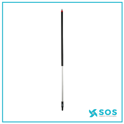 VIKAN - 299152 - Aluminum Handle w/Hose Nozzle, waterfed, Ø31 mm, 1565 mm, Black