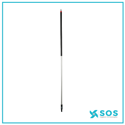 VIKAN - 299752 - Aluminum Handle w/Hose Nozzle, W/Fed, Ø31mm, 1935mm, Black