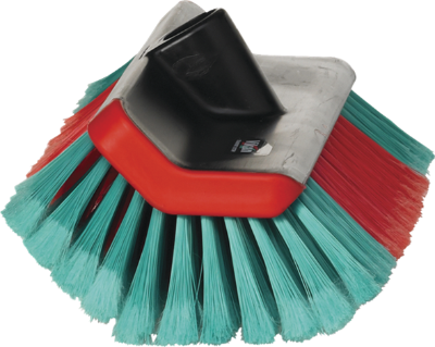VIKAN - 524752 - Washing Brush, Water-Fed, High/Low, 280mm, Soft/Split, Black