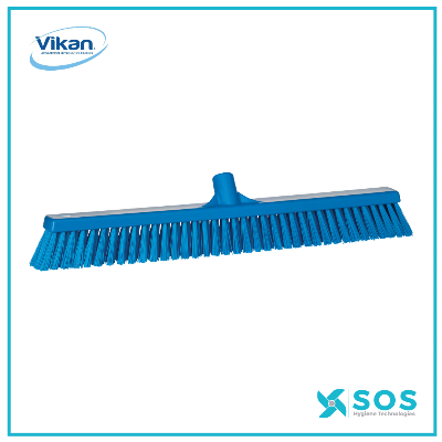 Vikan Narrow Cleaning Brush with Long Handle, 420mm, Hard Bristles