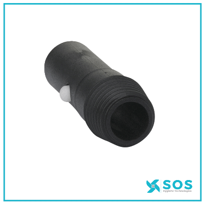 Vikan - 380900 - Threaded Adaptor for click handles, Ø26mm, 78mm, Black