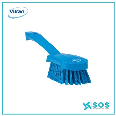 Vikan 41902 Short Handle Utility Brush- Medium, Green
