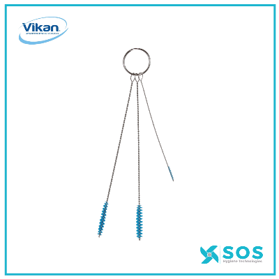 Vikan - 5362 - Cleaning Set W/3 Brushes, ø2, ø5, ø6mm, Soft