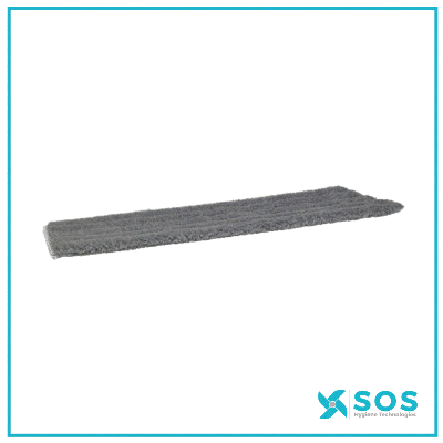 Vikan - 547140 - Dry 24 Mop, Hook &amp; Loop, 40cm, Grey