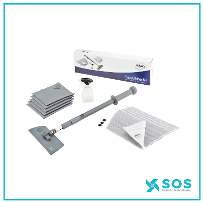 Vikan - 549101 - Easy-Shine Kit with Flexible Mop Frame, Grey