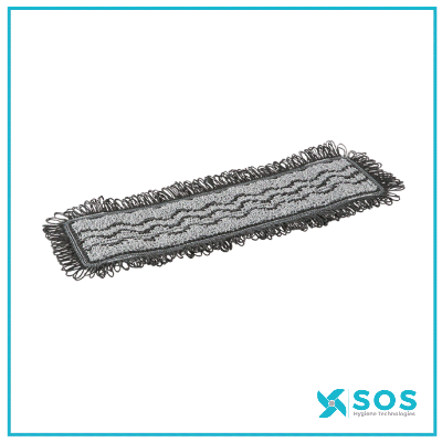 Vikan - 549509 - Damp 42 Dark Microfiber Mop, Pocket, 40cm, Grey