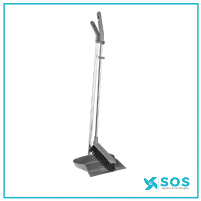 Vikan - 559518 - Long-Handled Brush/Dustpan Set, 985mm