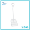 Vikan 56035 Ergonomic shovel with drain holes, 380 x 340 x 90 mm, 1145 mm