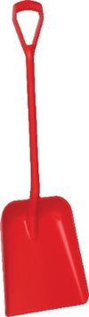 Vikan 56233 Shovel, D Grip, 379 x 345 x 90 mm, 1035 mm Red