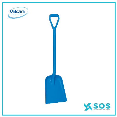 Vikan 56253 Shovel, Metal Detectable, D Grip, 327 x 271 x 50 mm, 1040 mm