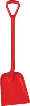 Vikan 56253 Shovel, Metal Detectable, D Grip, 327 x 271 x 50 mm, 1040 mm Red