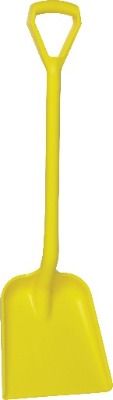 Vikan 56253 Shovel, Metal Detectable, D Grip, 327 x 271 x 50 mm, 1040 mm Yellow