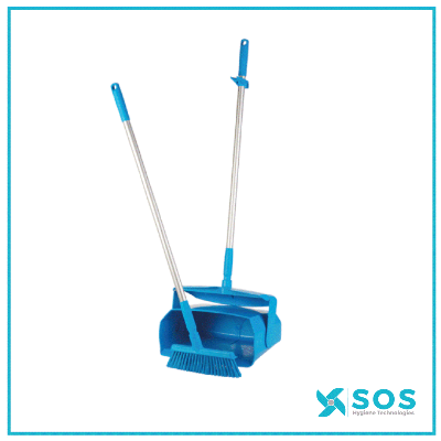 Vikan - 5665 - Dustpan Set, Closable with Broom, 350mm, Medium