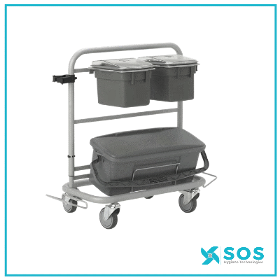Vikan - 580410 - Slimliner Cleaning Trolley, 40 cm, Grey