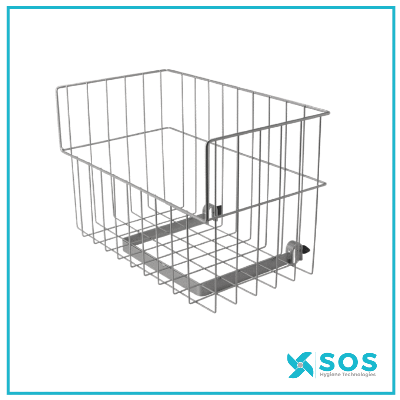 Vikan - 582410 - Wire Storage Basket, Grey